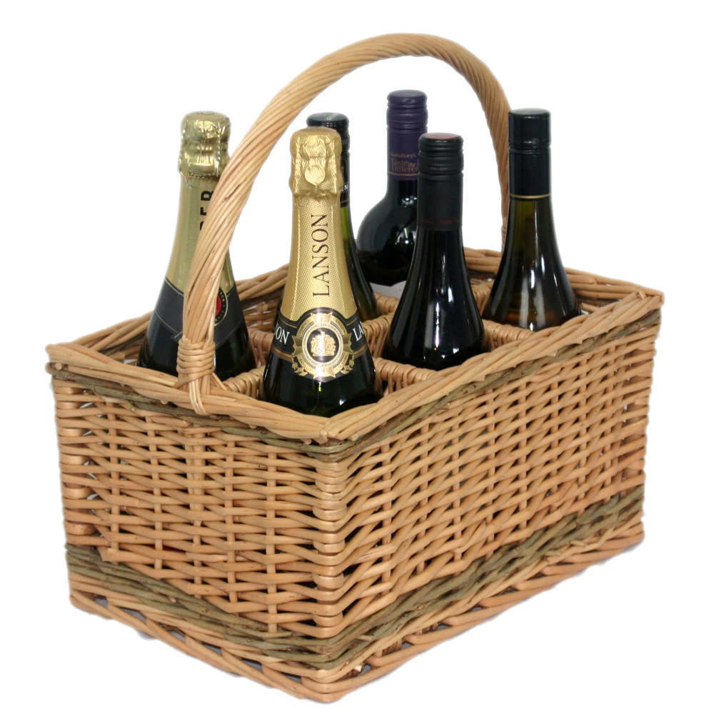 Six Bottle Carrier Basket - 95338