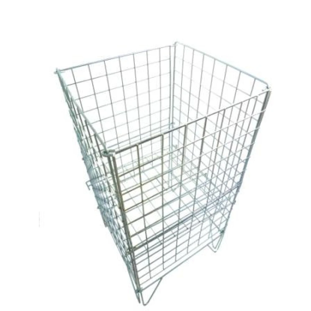 Square Dump Bin Zinc 42cm Small 95709