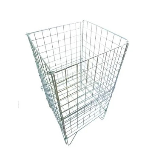 Square Dump Bin Zinc 42cm Small 95709