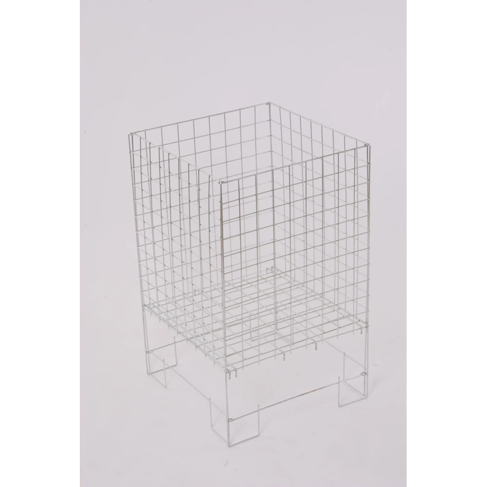 Square Dump Bin Zinc 48cm Medium 95702