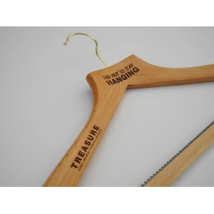 Laser Etched Wooden FSC Coat Hangers