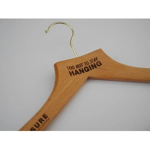 Etching On Wooden FSC Coat Hangers