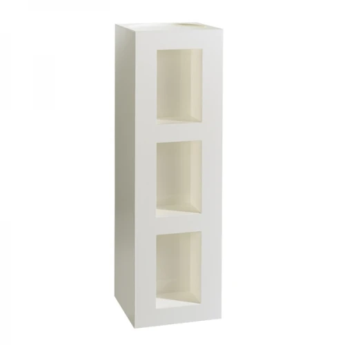 White Acrylic Display Plinth With Shelves 83022