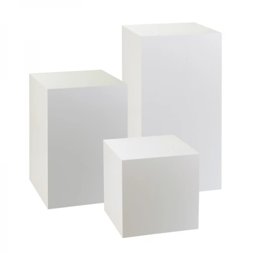 White Acrylic Plinth 400mm 83015