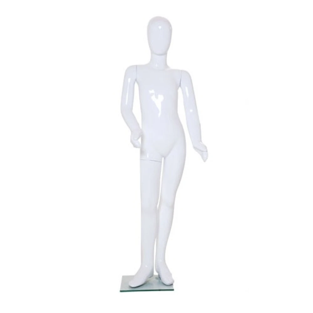 White Gloss - Hands at Side Child Mannequin 11 Yrs 72211