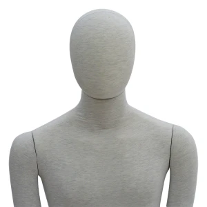 Marl Grey Flexible, Bendy Male Mannequin