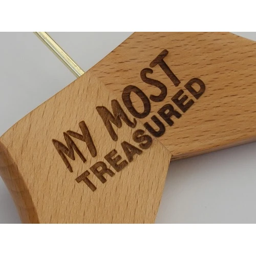 Wooden Hangers With Logo