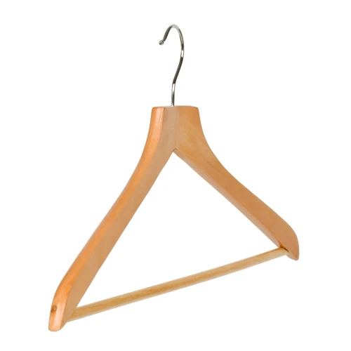 Wooden Shaped Clothes Hangers 39cm Square Neck (Box of 100) 51035