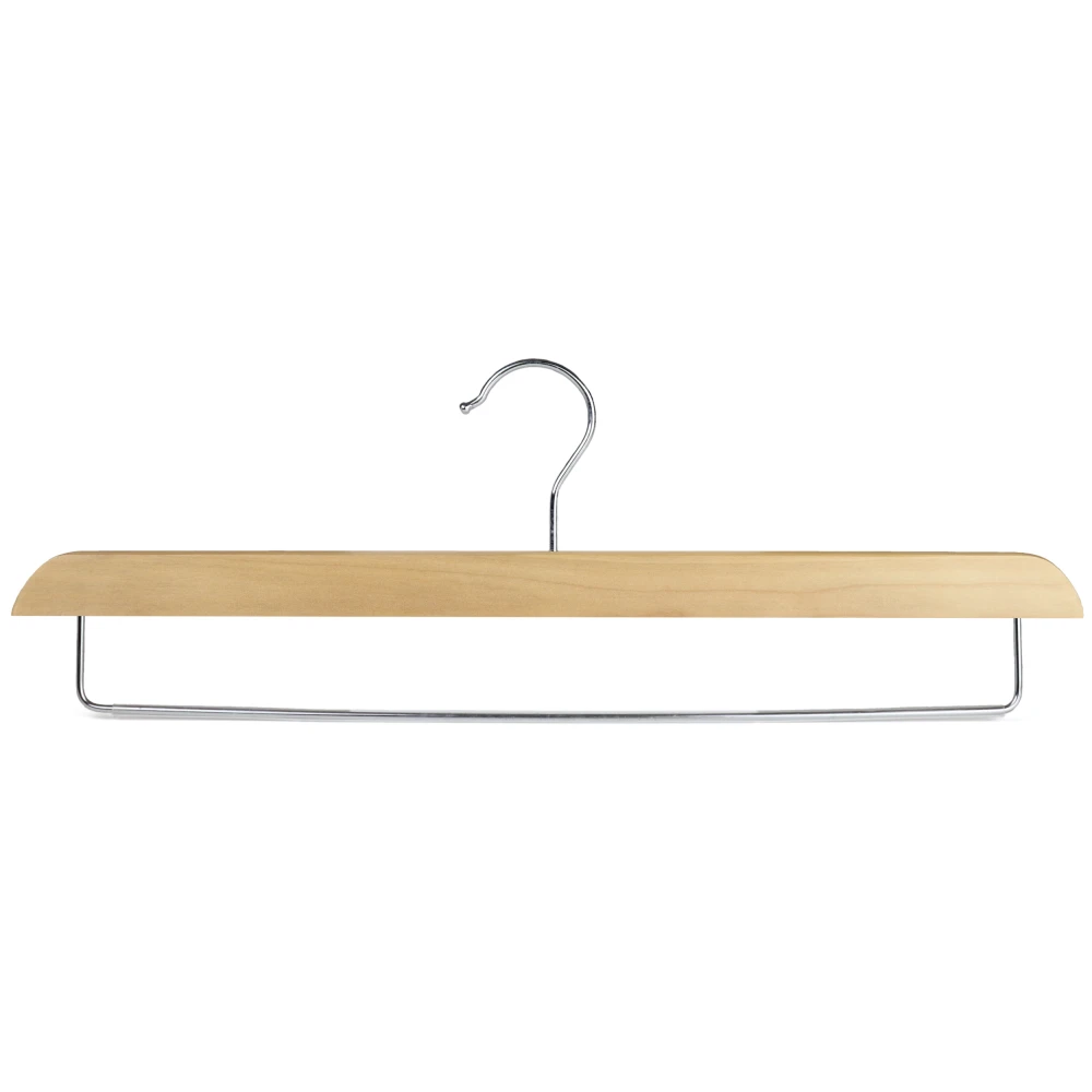 Wooden Trouser Hangers With Non Slip Bar 39cm