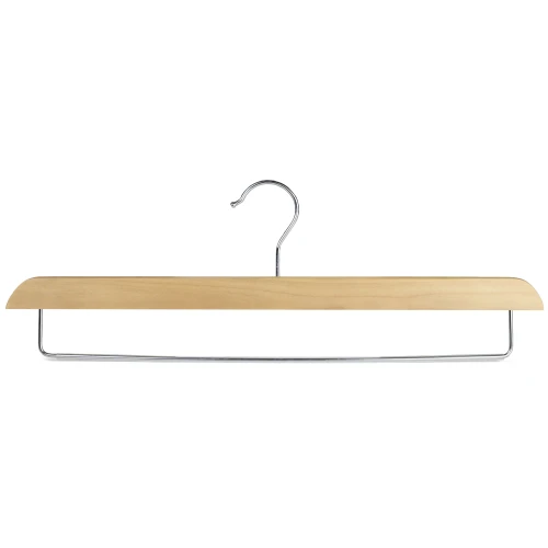 Wooden Trouser Hangers With Non Slip Bar 39cm