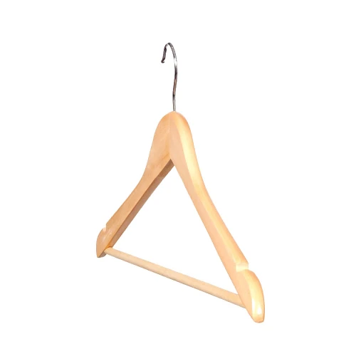 Wooden Wishbone Hangers With Centre Bar 45cm (Box of 100) 50003