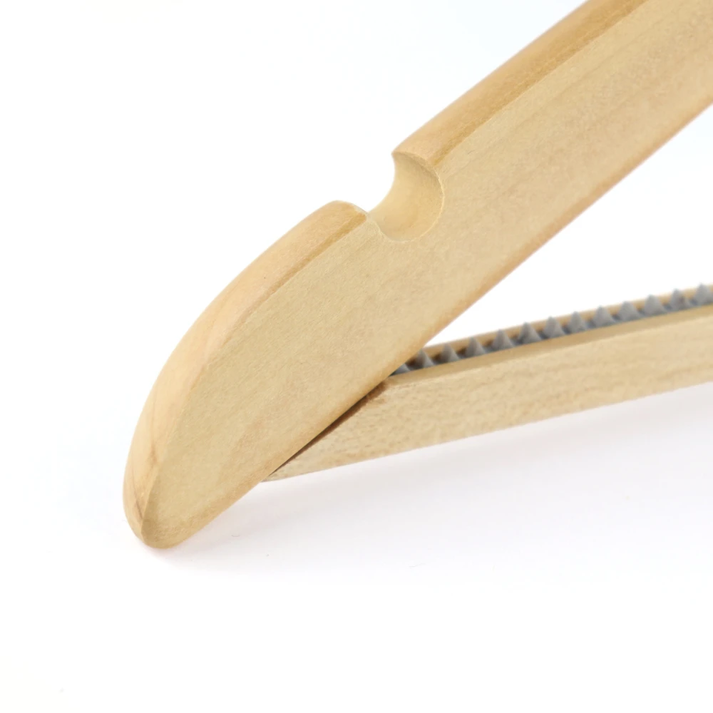 Wooden Wishbone Hangers With Non Slip Centre Bar 44cm (Box of 100) - 50042