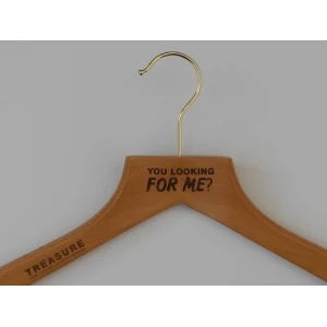 Bespoke Wood Engraving, Wooden FSC Hangers - You Looking For Me?