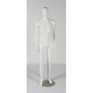 Zak White Gloss Male Mannequin 70118