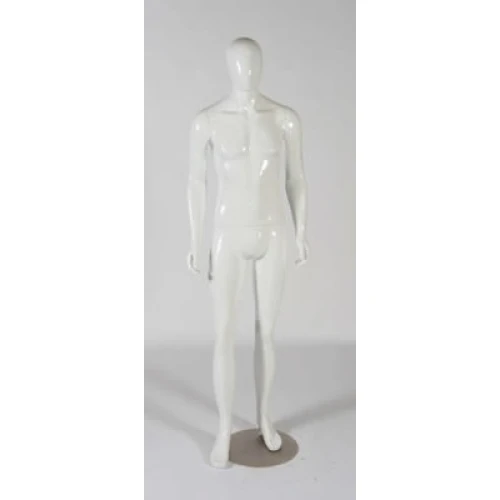 Zak White Gloss Male Mannequin 70118